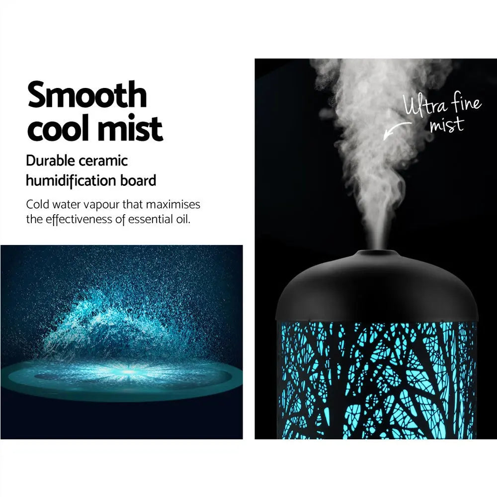 Devanti Aroma Diffuser Aromatherapy Black 160ml Wholesale Hub