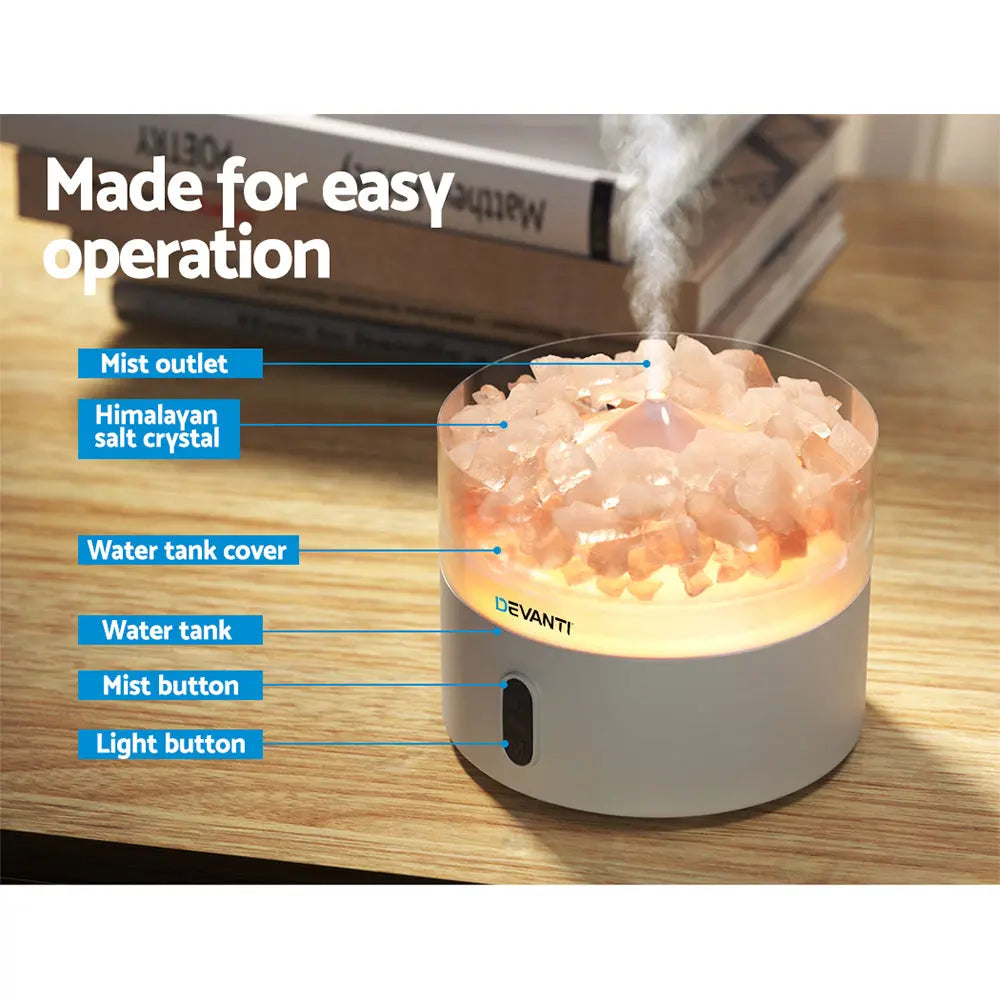 Devanti Aroma Diffuser Aromatherapy Humidifier 220ml Wholesale Hub