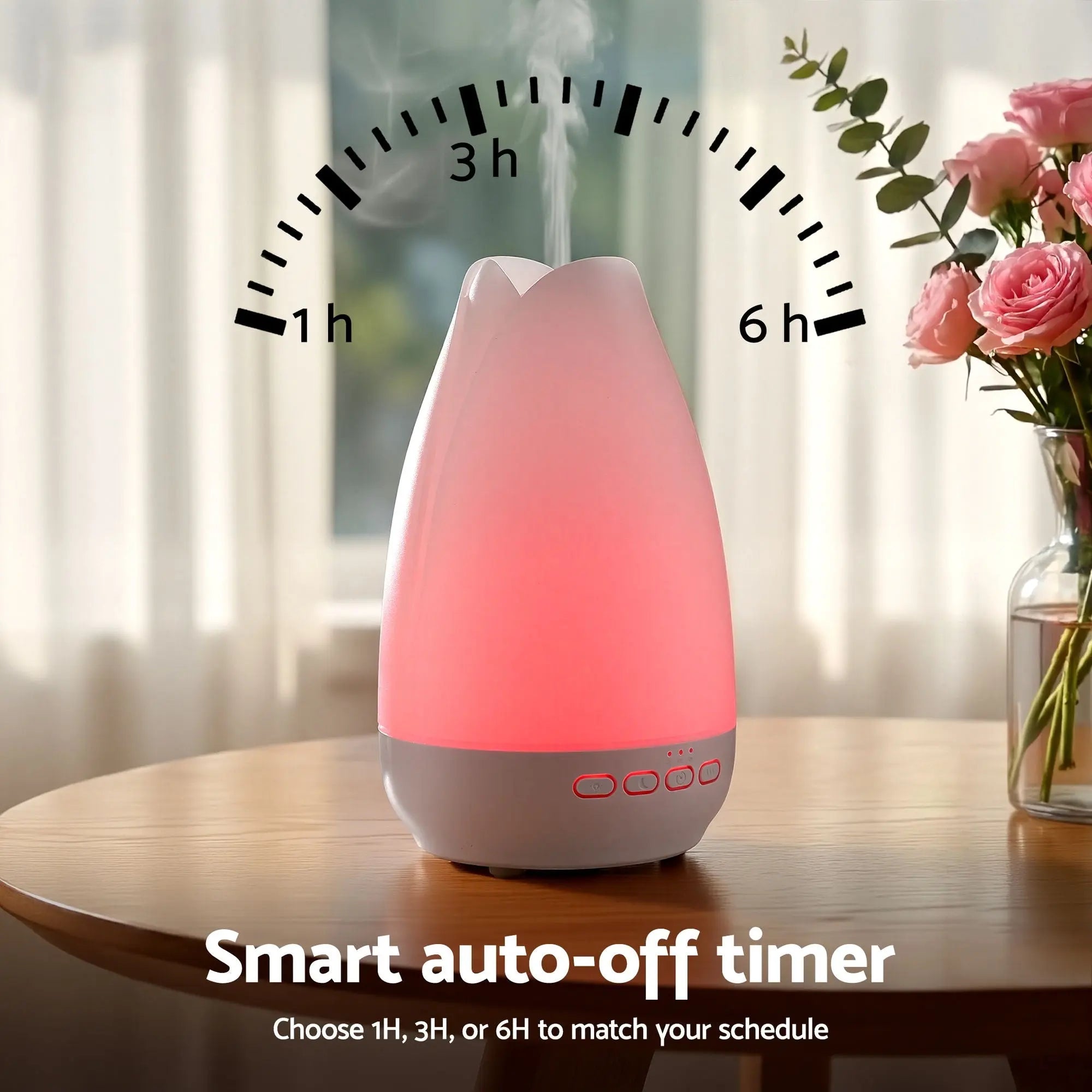 Devanti Ultrasonic Essential Oil Aroma Diffuser Aromatherapy Cool Mist Humidifier w/ LED Light 300ml Wholesale Hub