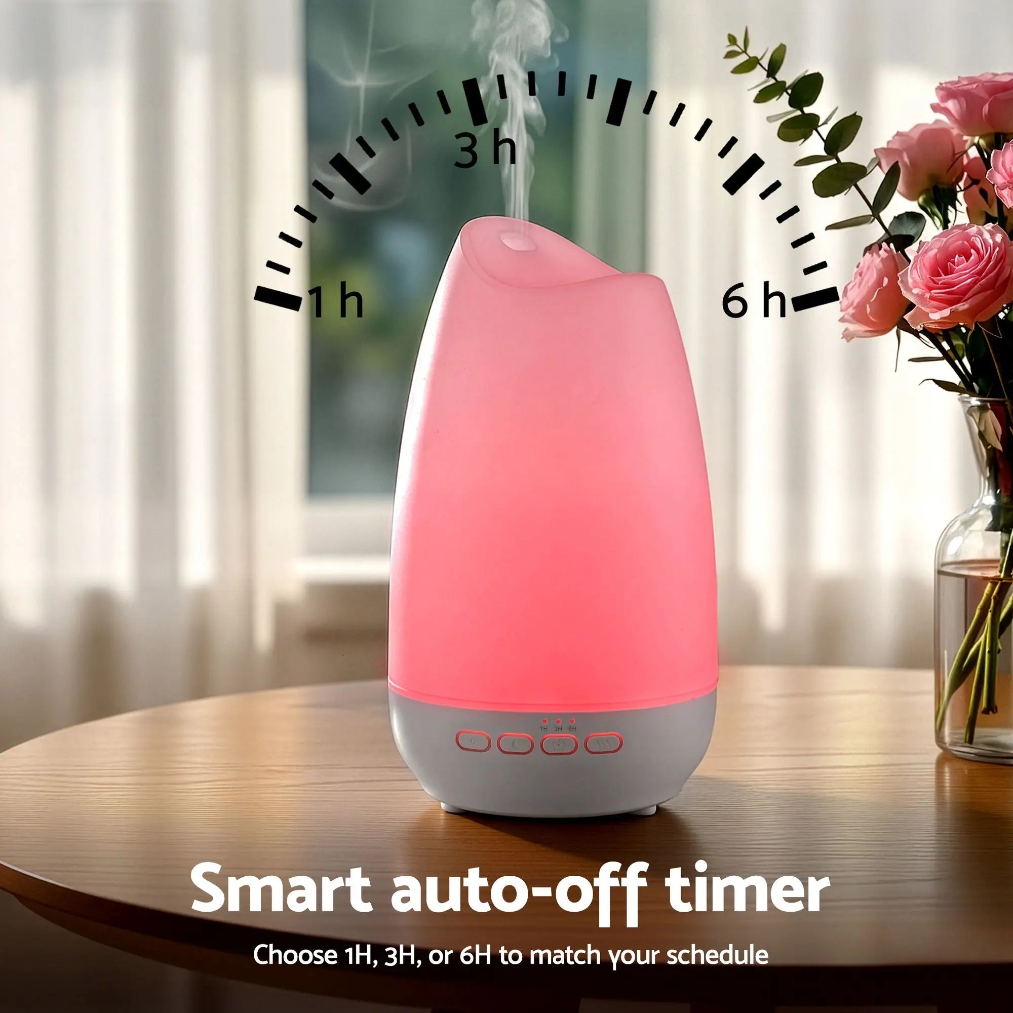 Devanti Ultrasonic Essential Oil Aroma Diffuser Aromatherapy Cool Mist Humidifier w/ LED Light 300ml Wholesale Hub