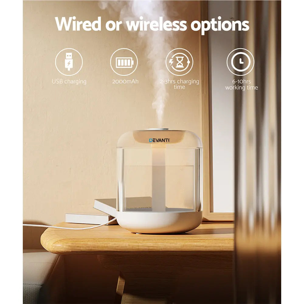 Devanti Aroma Diffuser Aromatherapy Humidifier 1L Wholesale Hub