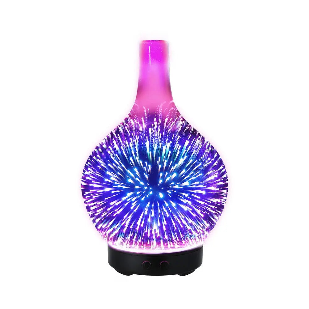 Devanti Ultrasonic Aroma Aromatherapy Diffuser 3D Light Oil Firework Humidifier Wholesale Hub