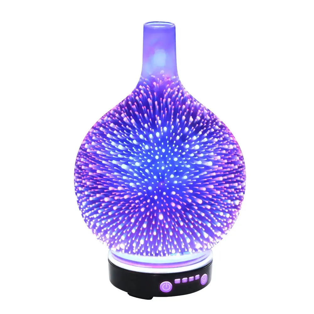 Devanti Aroma Diffuser Aromatherapy 3D Glass 100ml Wholesale Hub