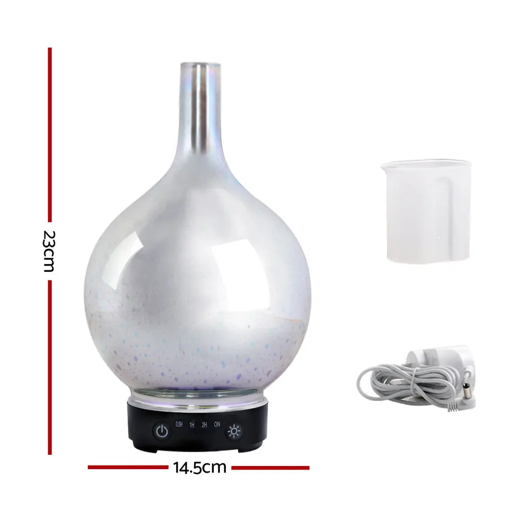 Devanti Aroma Diffuser Aromatherapy 3D Glass 100ml Wholesale Hub