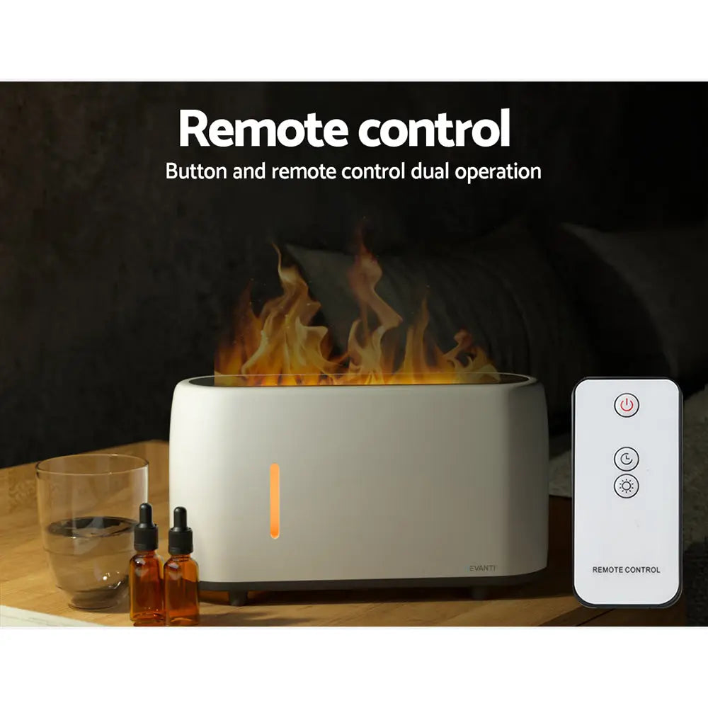 Devanti Aroma Diffuser Aromatherapy Flame 240ml Wholesale Hub