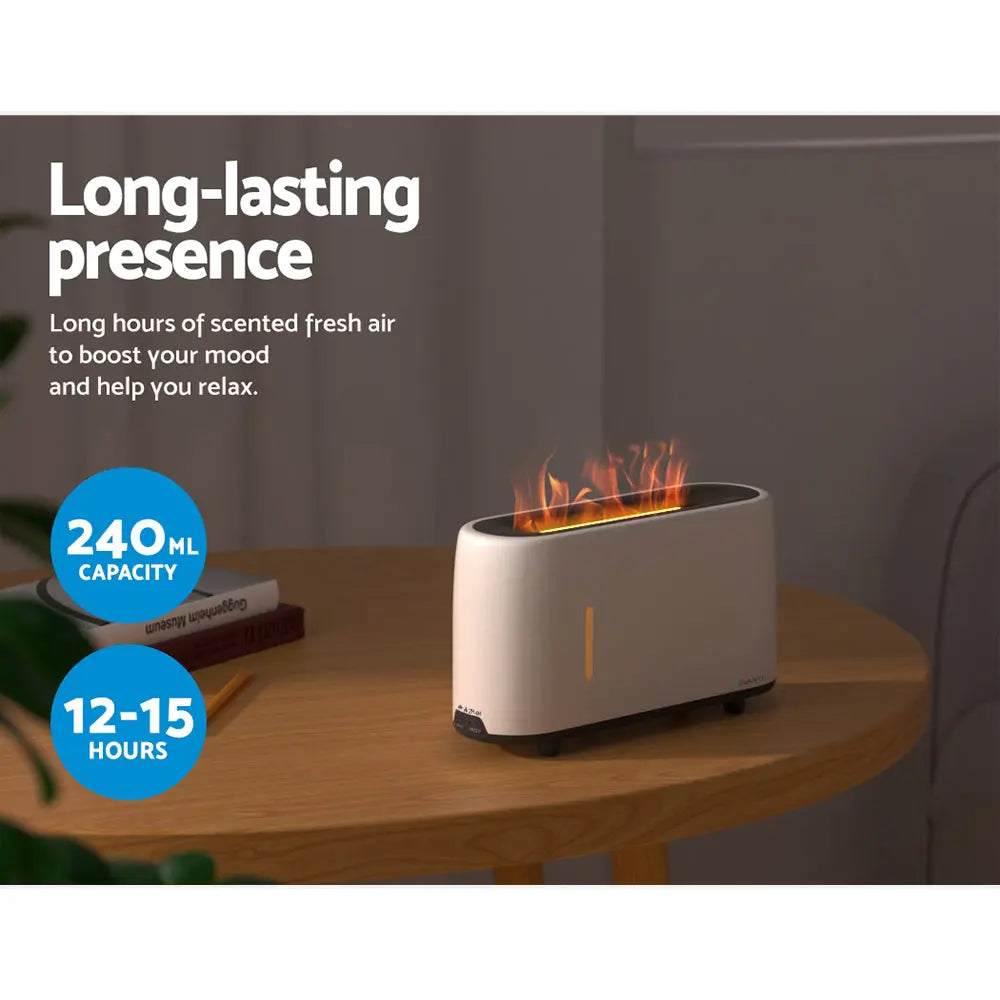 Devanti Aroma Diffuser Aromatherapy Flame 240ml Wholesale Hub