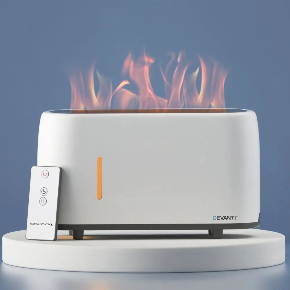 Devanti Aroma Diffuser Aromatherapy Flame 240ml Wholesale Hub