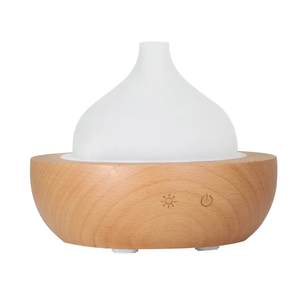 Devanti Aroma Aromatherapy Diffuser LED Oil Ultrasonic Air Humidifier Glass Wood Wholesale Hub
