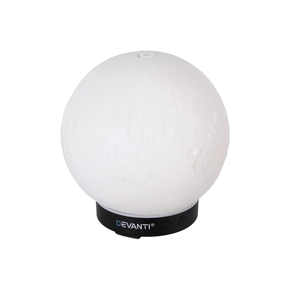 Devanti Ultrasonic Aroma Diffuser Aromatherapy Moon Lamp 100ml Wholesale Hub