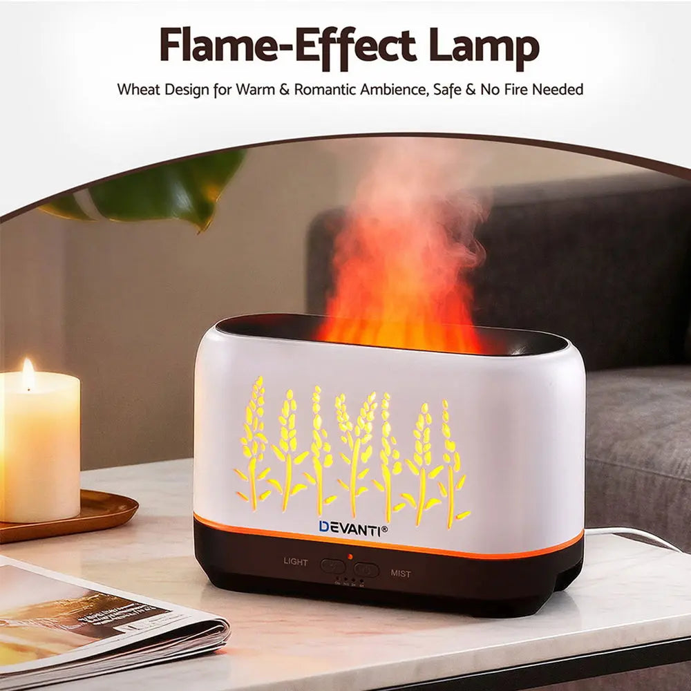 Devanti Aroma Diffuser Aromatherapy Flame 200ml Wholesale Hub