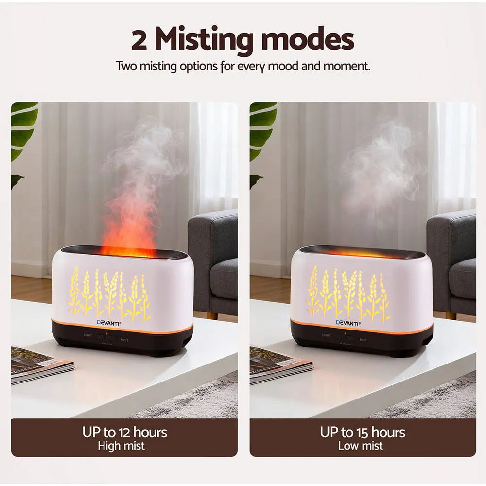 Devanti Aroma Diffuser Aromatherapy Flame 200ml Wholesale Hub