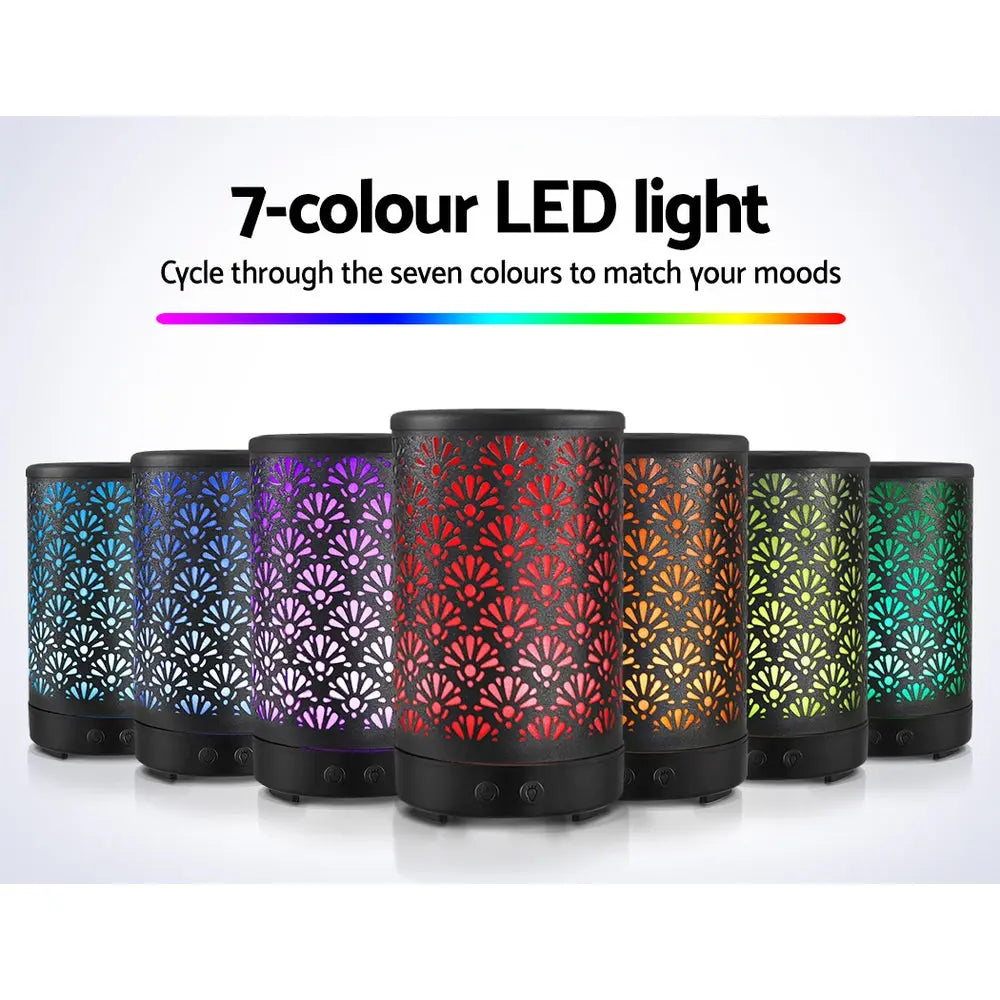 Devanti Aroma Diffuser Aromatherapy Black 100ml Wholesale Hub
