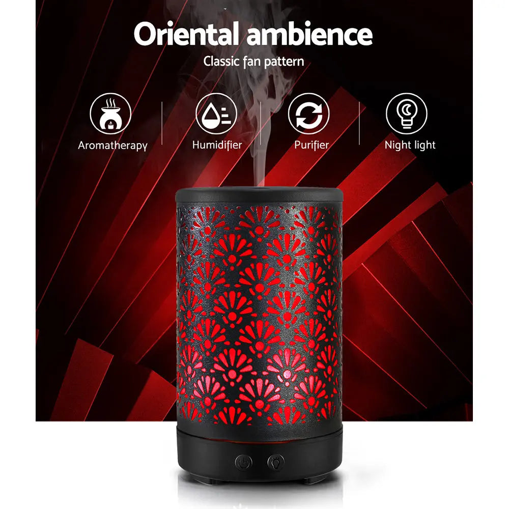 Devanti Aroma Diffuser Aromatherapy Black 100ml Wholesale Hub
