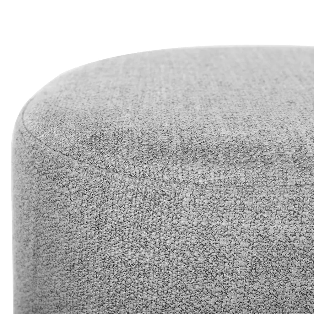 Artiss Ottoman Foot Stool Square Linen Grey Wholesale Hub