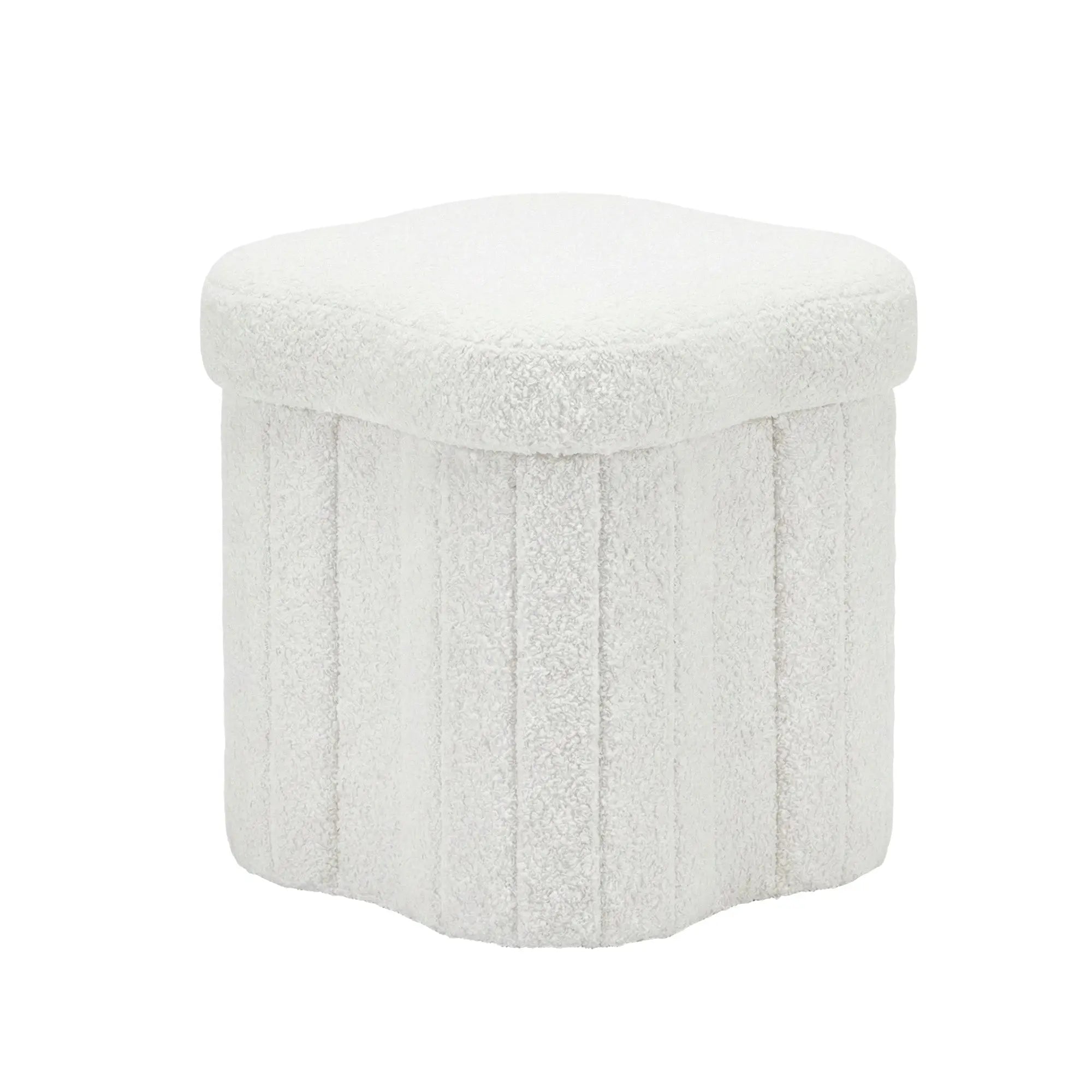 Artiss Storage Ottoman Foot Stool Foldable White Wholesale Hub
