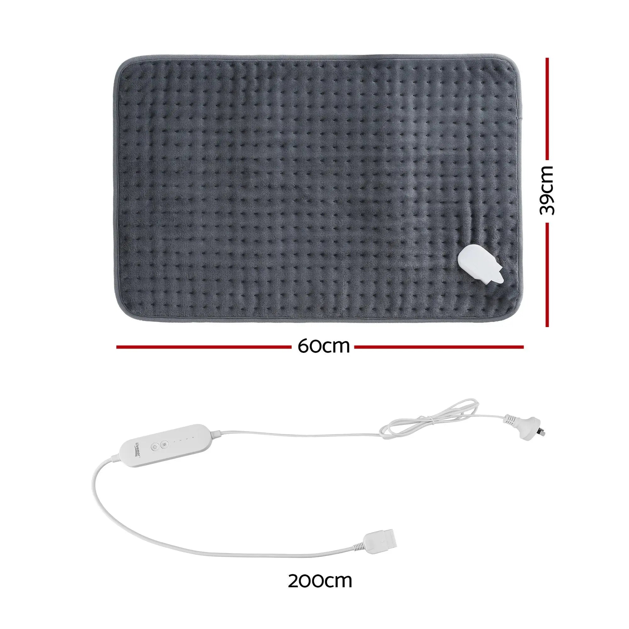 Livemor Electric Heating Pad Heat Mat 60x39cm Wholesale Hub