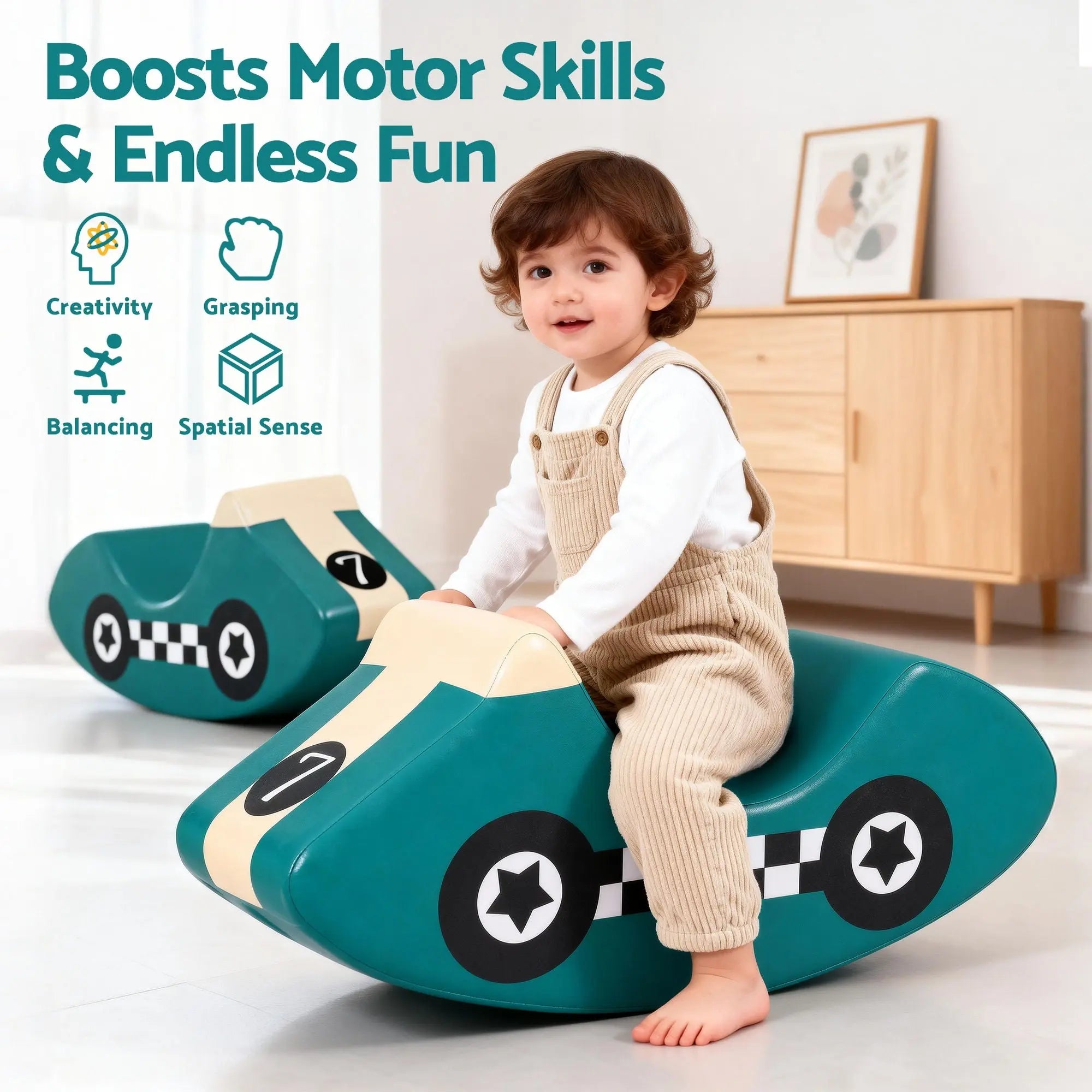 Keezi Kids Climbing Blocks Foam Toddler Playset Soft Indoor Climbing Toy Rocker Wholesale Hub