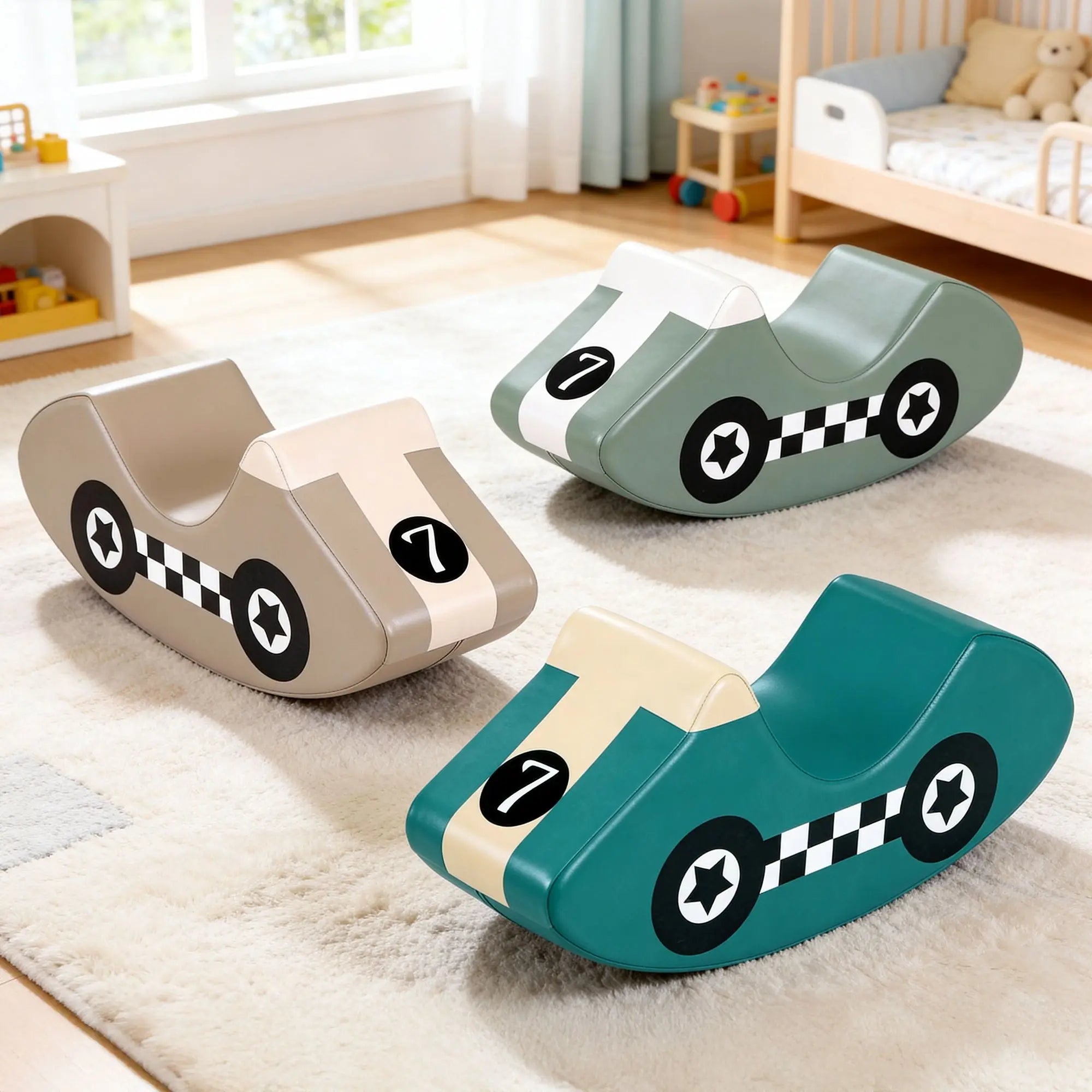 Keezi Kids Climbing Blocks 3Pcs Foam Toddler Playset Soft Indoor Climbing Toy Rocker Wholesale Hub