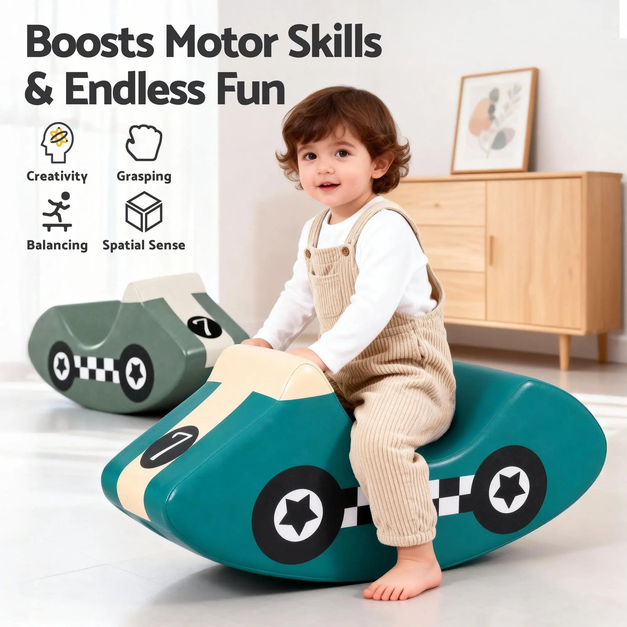 Keezi Kids Climbing Blocks 3Pcs Foam Toddler Playset Soft Indoor Climbing Toy Rocker Wholesale Hub