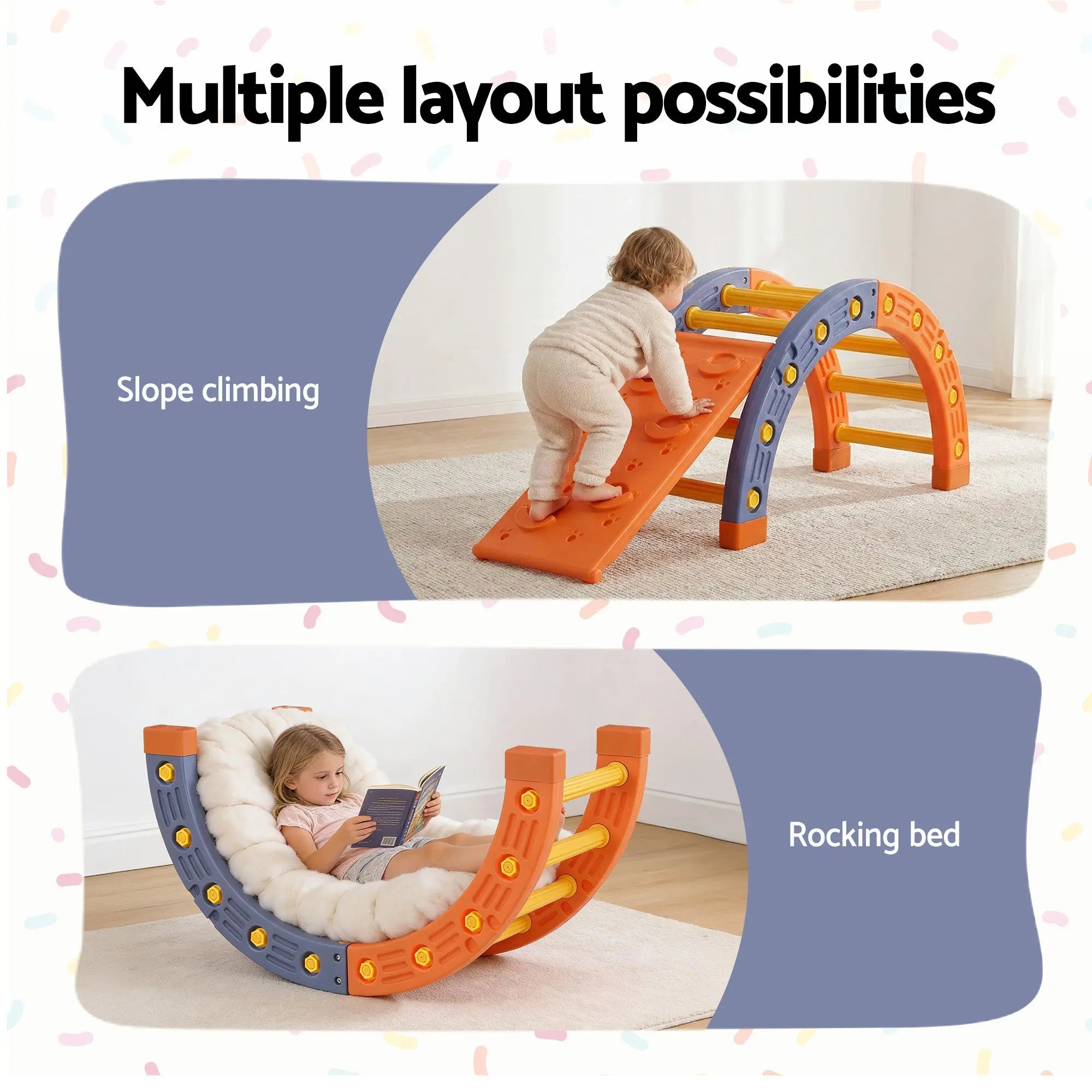 Keezi Kids Climbing Frame Set With Slide Indoor Outdoor Toddler Toys Pikler Arch Climber Wholesale Hub