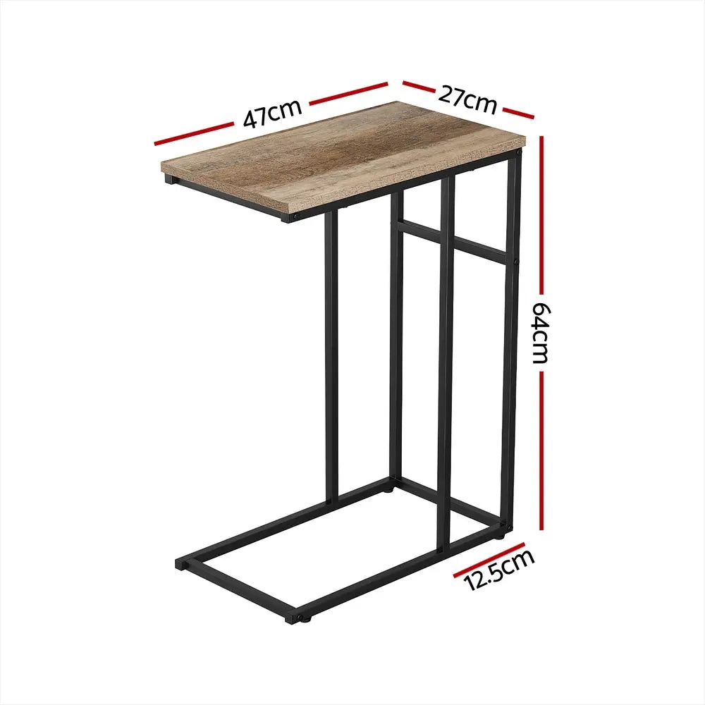 Artiss Coffee Table Side Table Walnut Anika Wholesale Hub