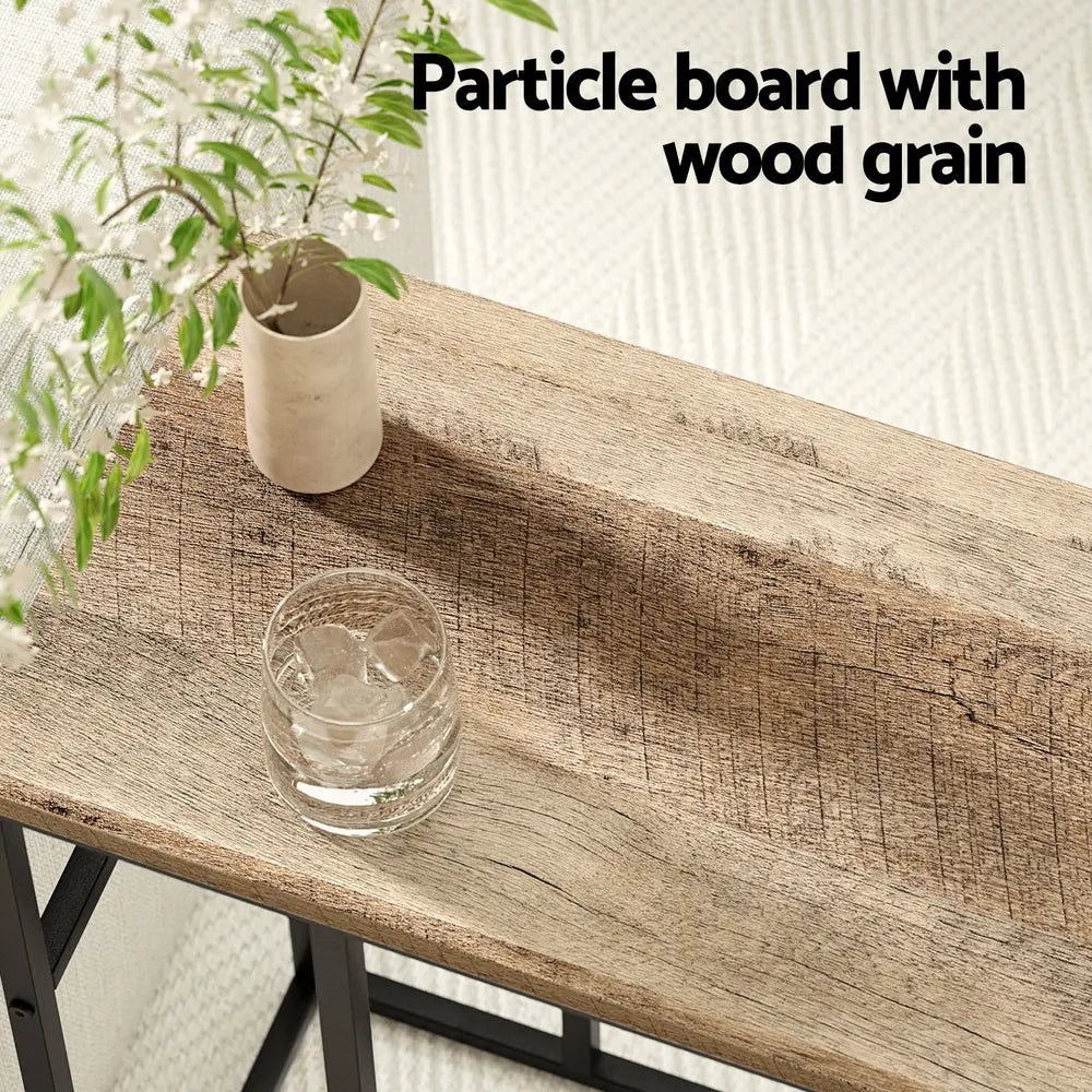 Artiss Coffee Table Side Table Walnut Anika Wholesale Hub