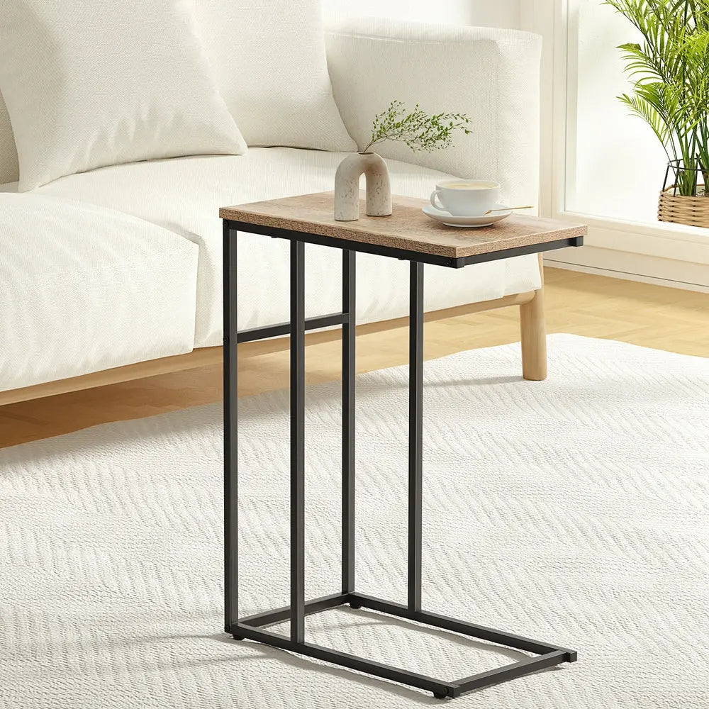 Artiss Coffee Table Side Table Walnut Anika Wholesale Hub