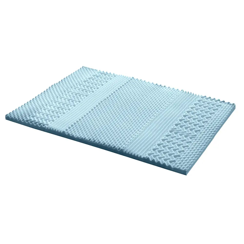 Giselle Bedding Memory Foam Mattress Topper 7-Zone 5cm Queen Wholesale Hub
