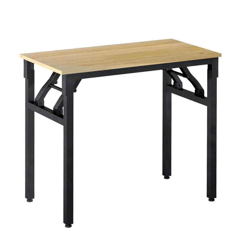 Artiss Computer Desk Laptop Table Bookshelf Desk Storage Rack Office Study Oak Wholesale Hub