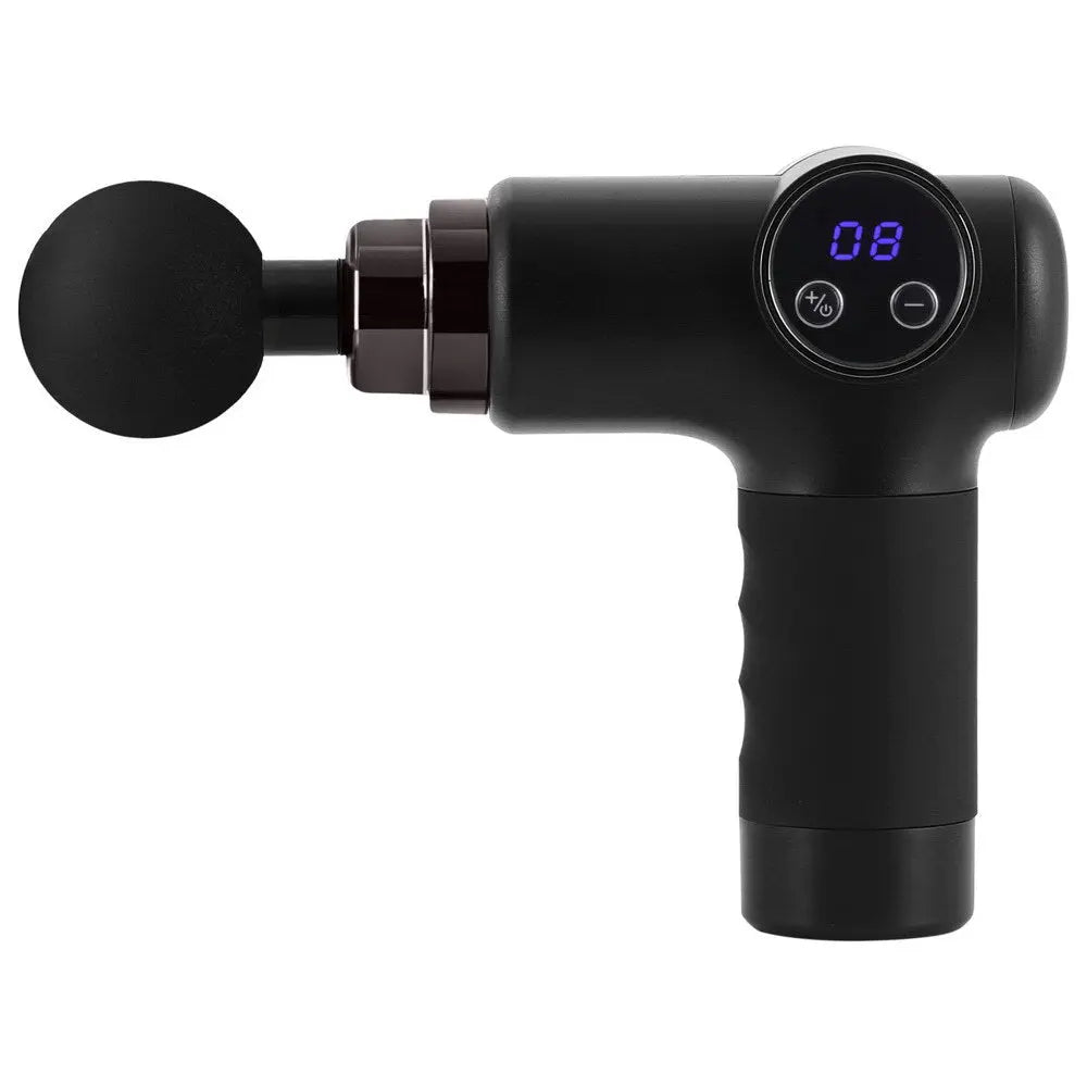 Everfit Massage Gun 8 Speed 4 Heads Vibration Muscle Massager Chargeable Black Wholesale Hub