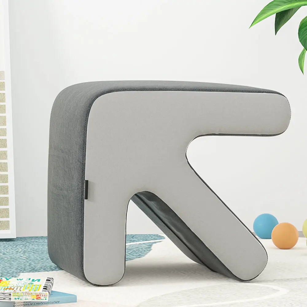 Artiss Ottoman Foot Stool Arrow Linen Grey Wholesale Hub