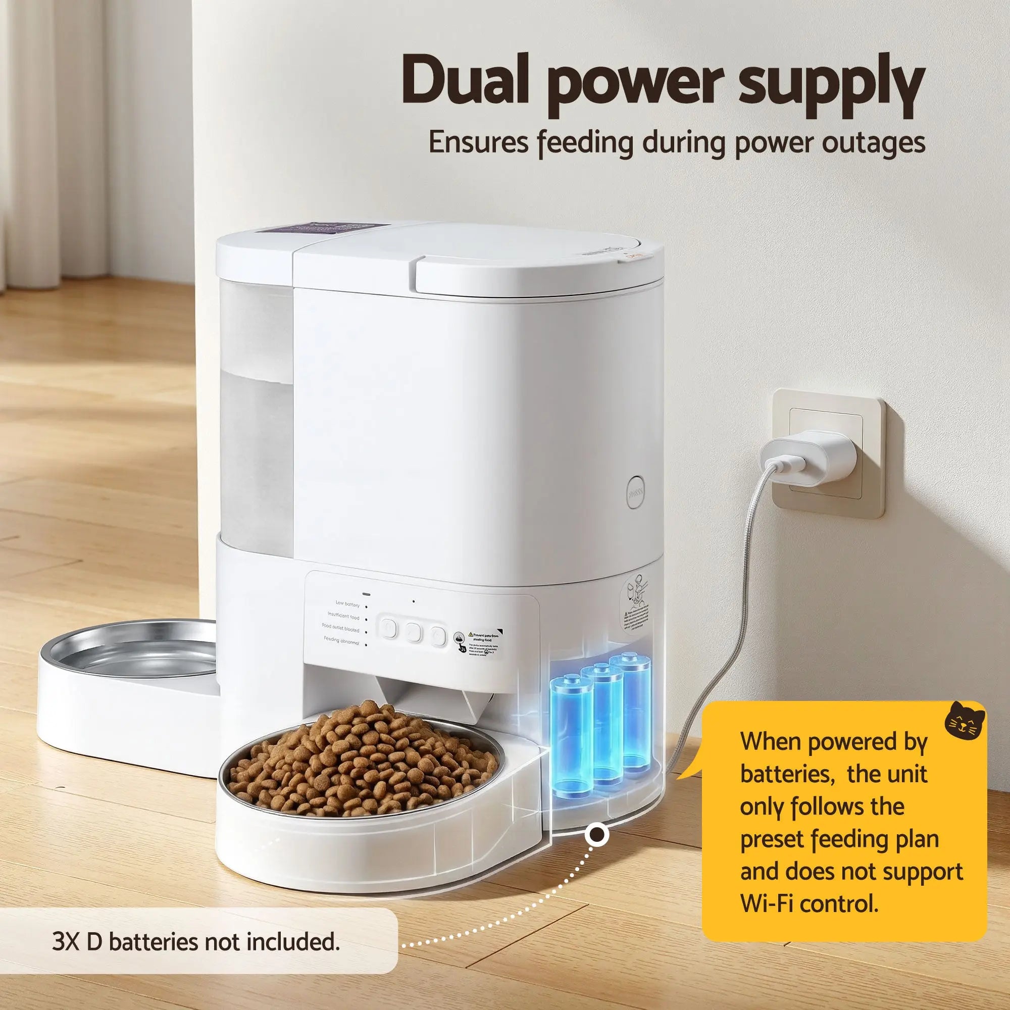 i.Pet Automatic Pet Feeder Water Dispenser 2-in-1 Smart WiFi Dog Cat Food 4L Wholesale Hub