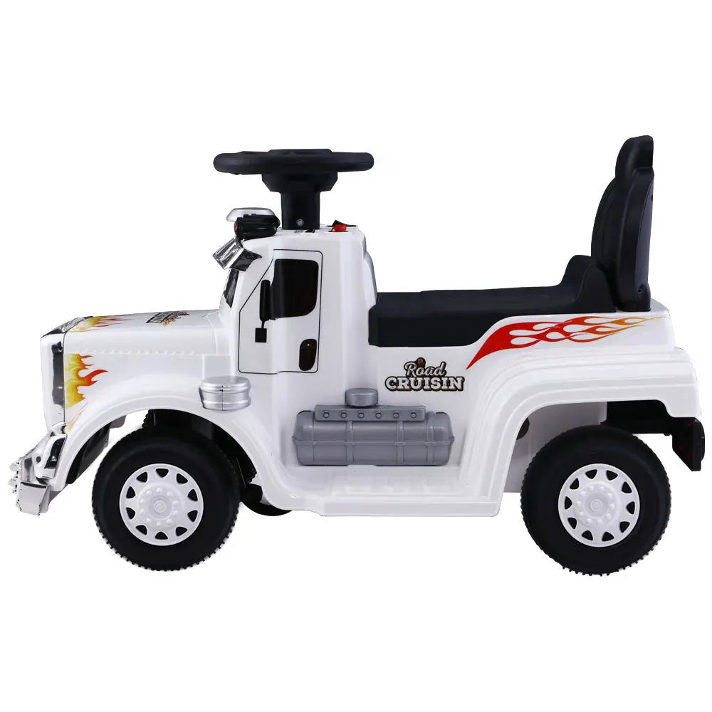 Rigo Kids Electric Ride On Car Truck Motorcycle Motorbike Toy Cars 6V White Wholesale Hub