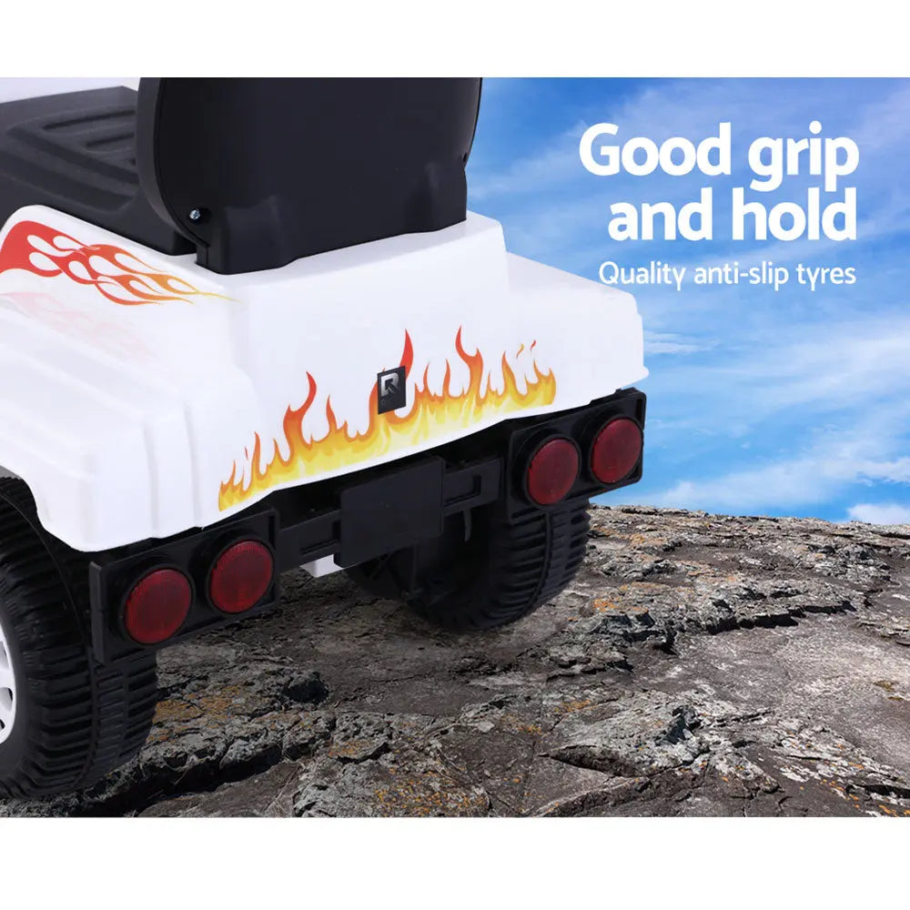 Rigo Kids Electric Ride On Car Truck Motorcycle Motorbike Toy Cars 6V White Wholesale Hub