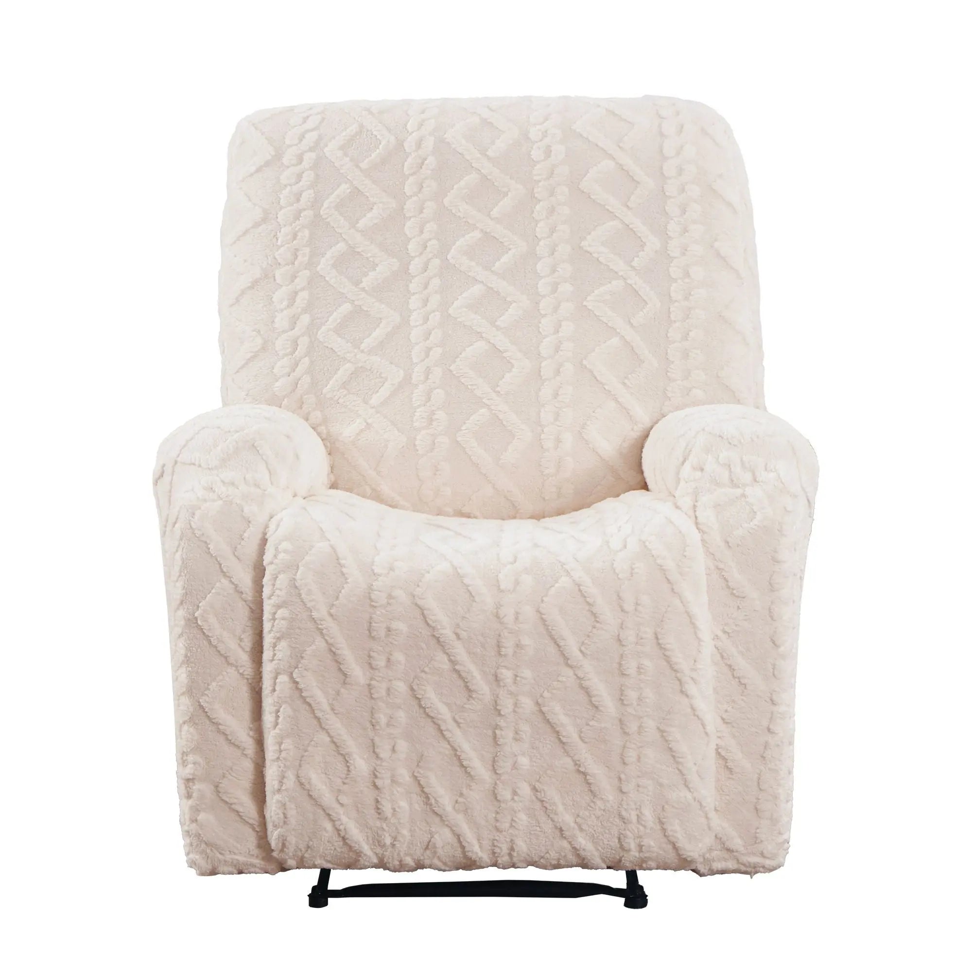 Artiss Recliner Chair Covers with Storage Side Pockets Beige Wholesale Hub