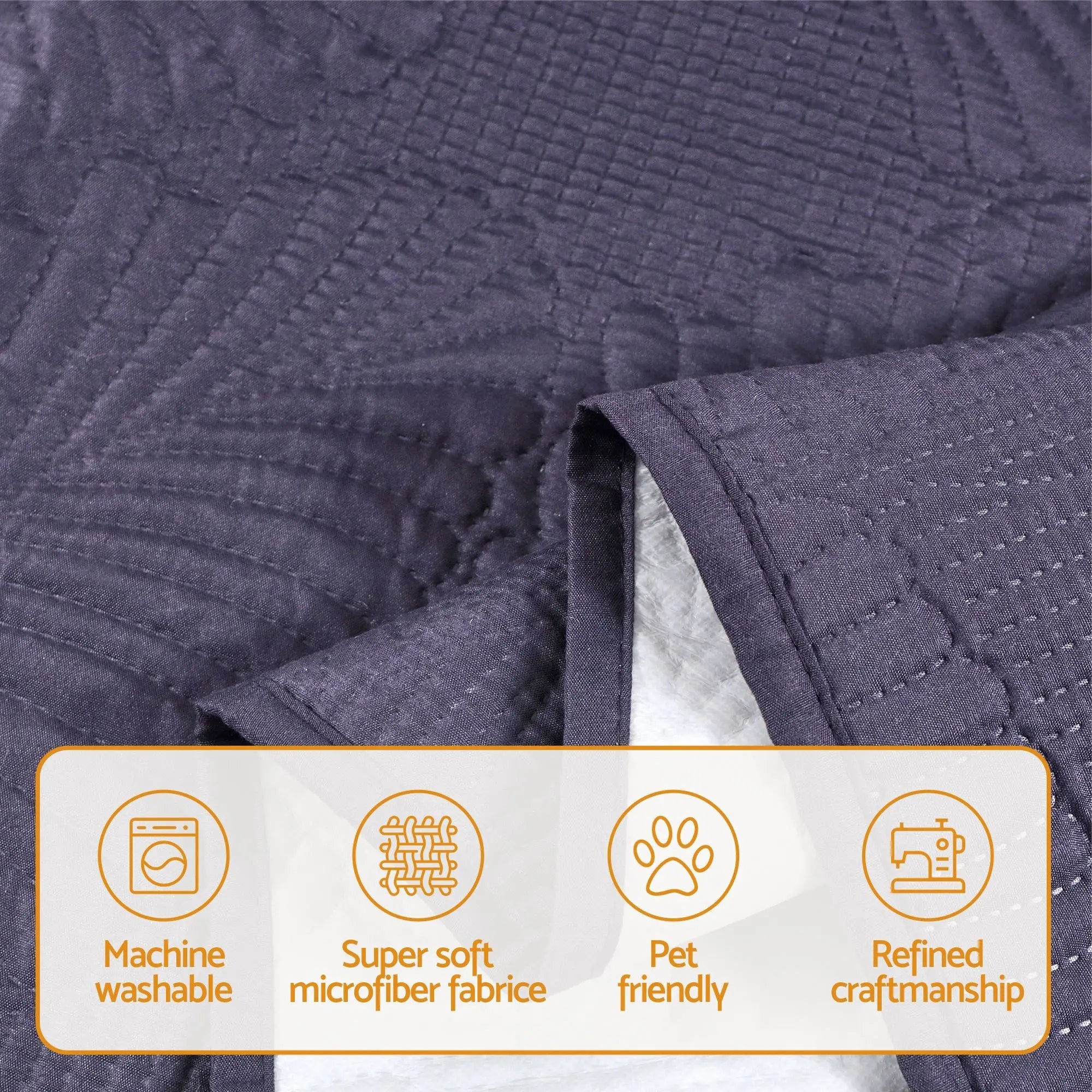 Artiss Quilted Recliner Chair Covers 100% Waterproof Recliner Slipcovers Grey Wholesale Hub