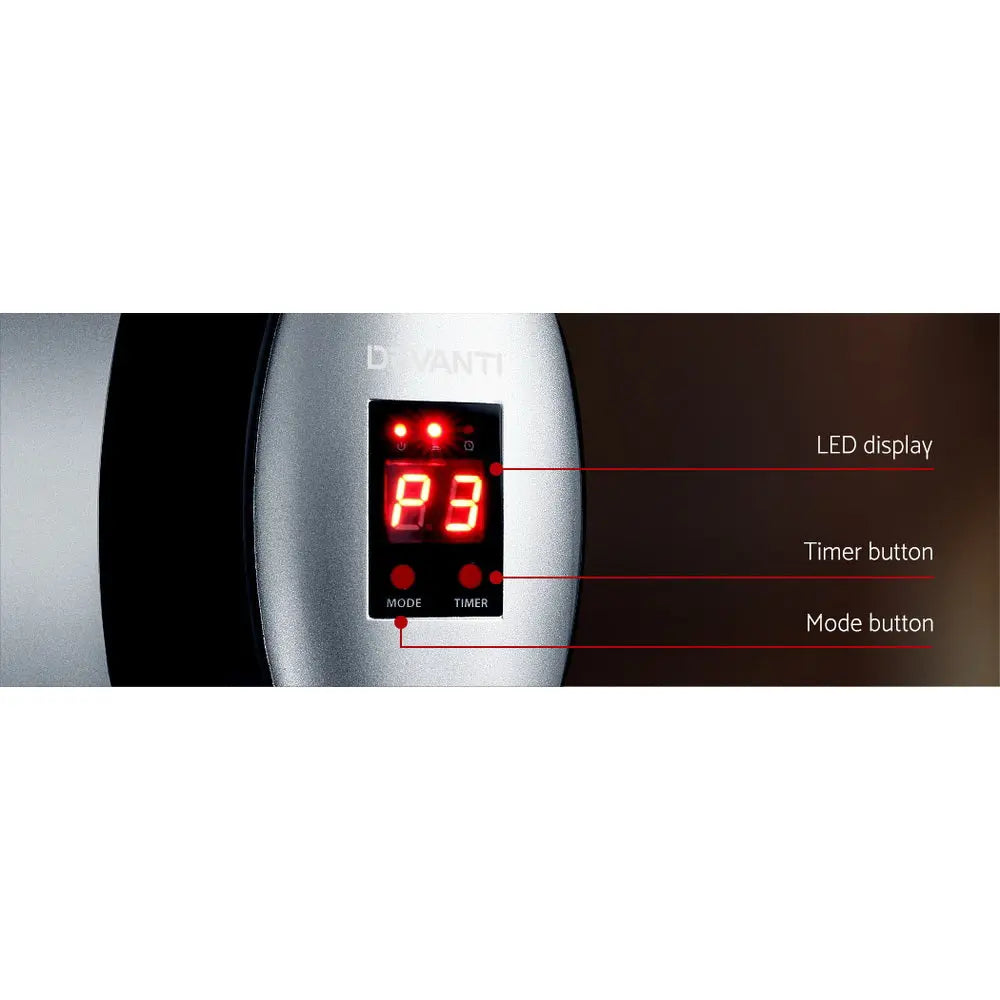 Devanti Electric Strip Heater Radiant Heaters 2000W Wholesale Hub