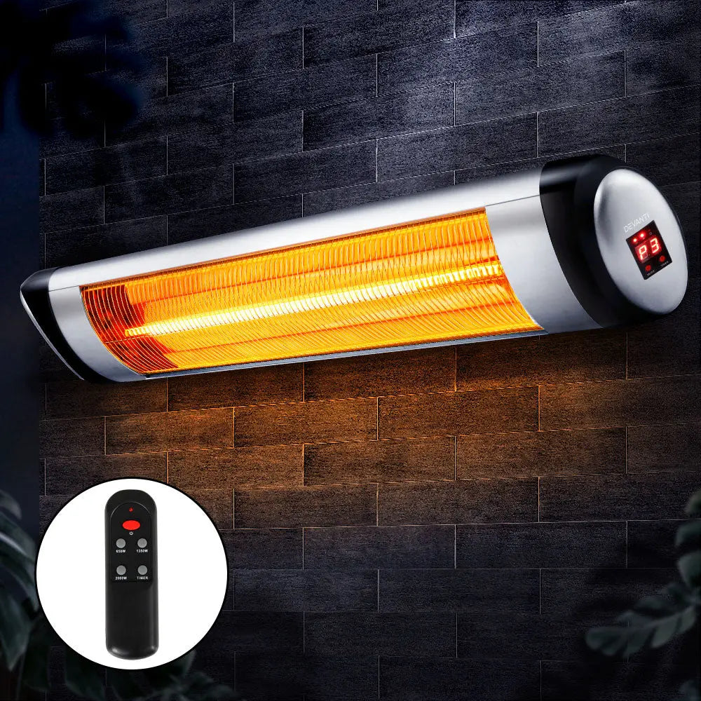 Devanti Electric Strip Heater Radiant Heaters 2000W Wholesale Hub