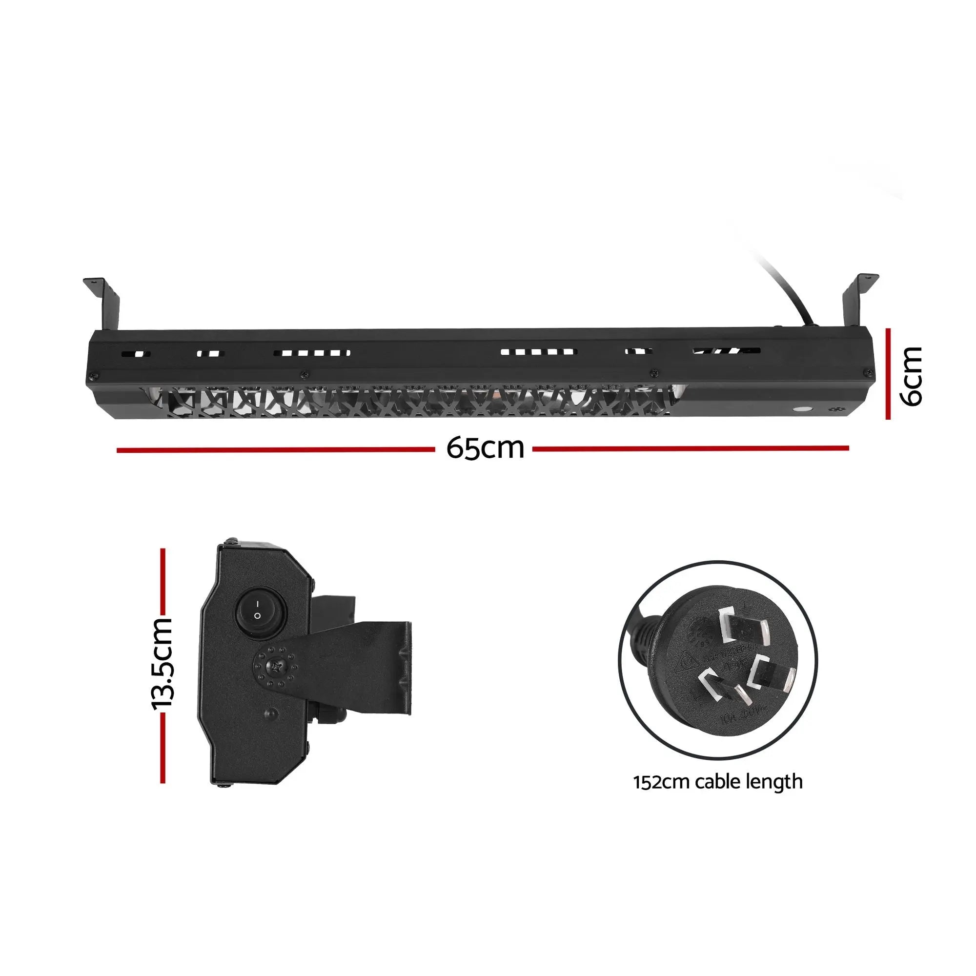 Devanti Electric Strip Heater Radiant Heaters 2000W Wholesale Hub