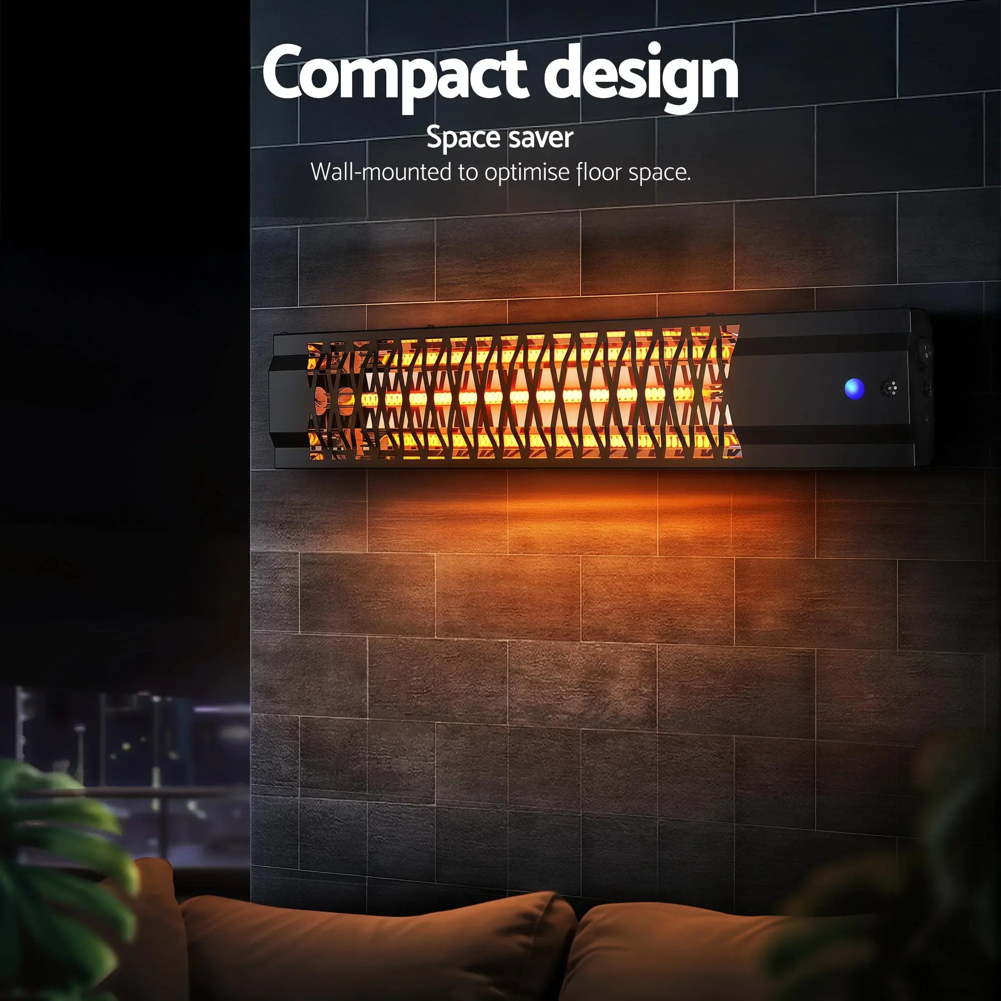 Devanti Electric Strip Heater Radiant Heaters 2000W Wholesale Hub