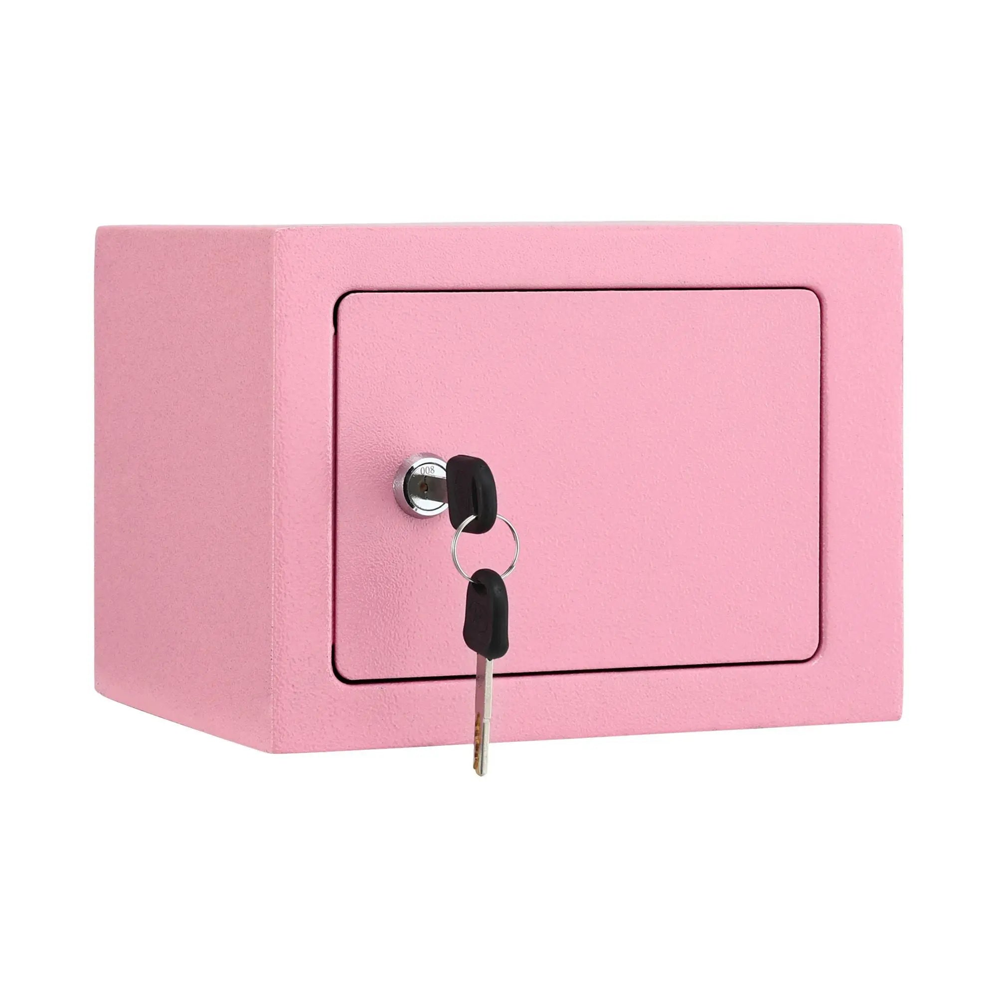 UL-Tech 6.5L Small Safe Box with Key Lock for Cash Mini Home Security Safe Pink Wholesale Hub