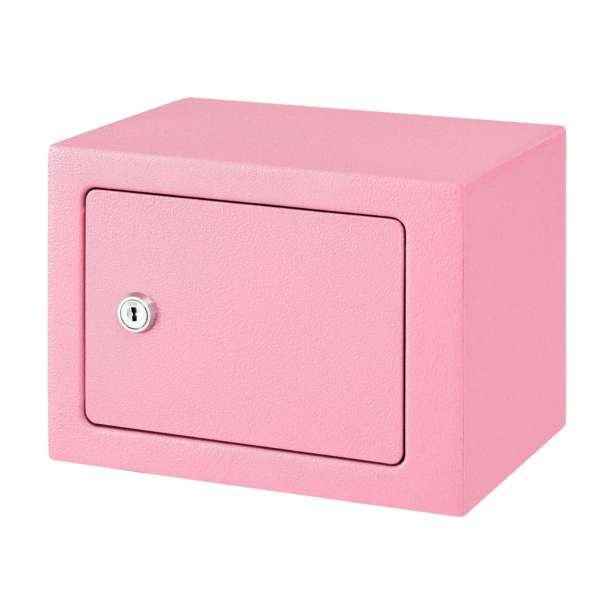 UL-Tech 6.5L Small Safe Box with Key Lock for Cash Mini Home Security Safe Pink Wholesale Hub