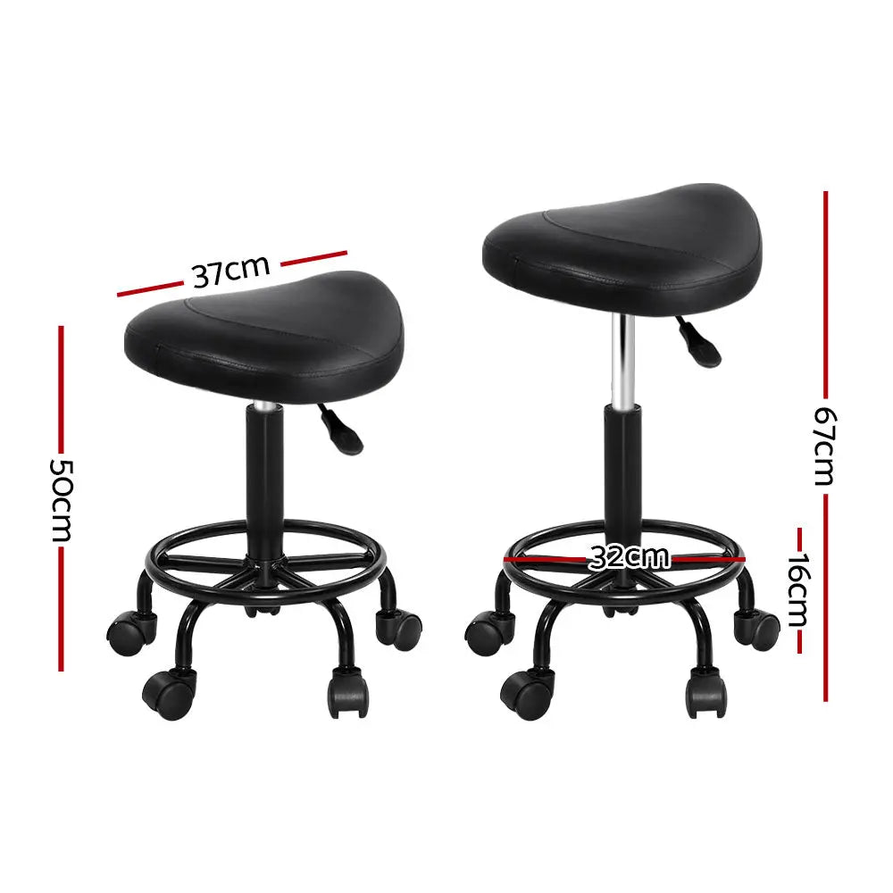 Artiss Salon Stool Saddle Swivel Chair Wholesale Hub