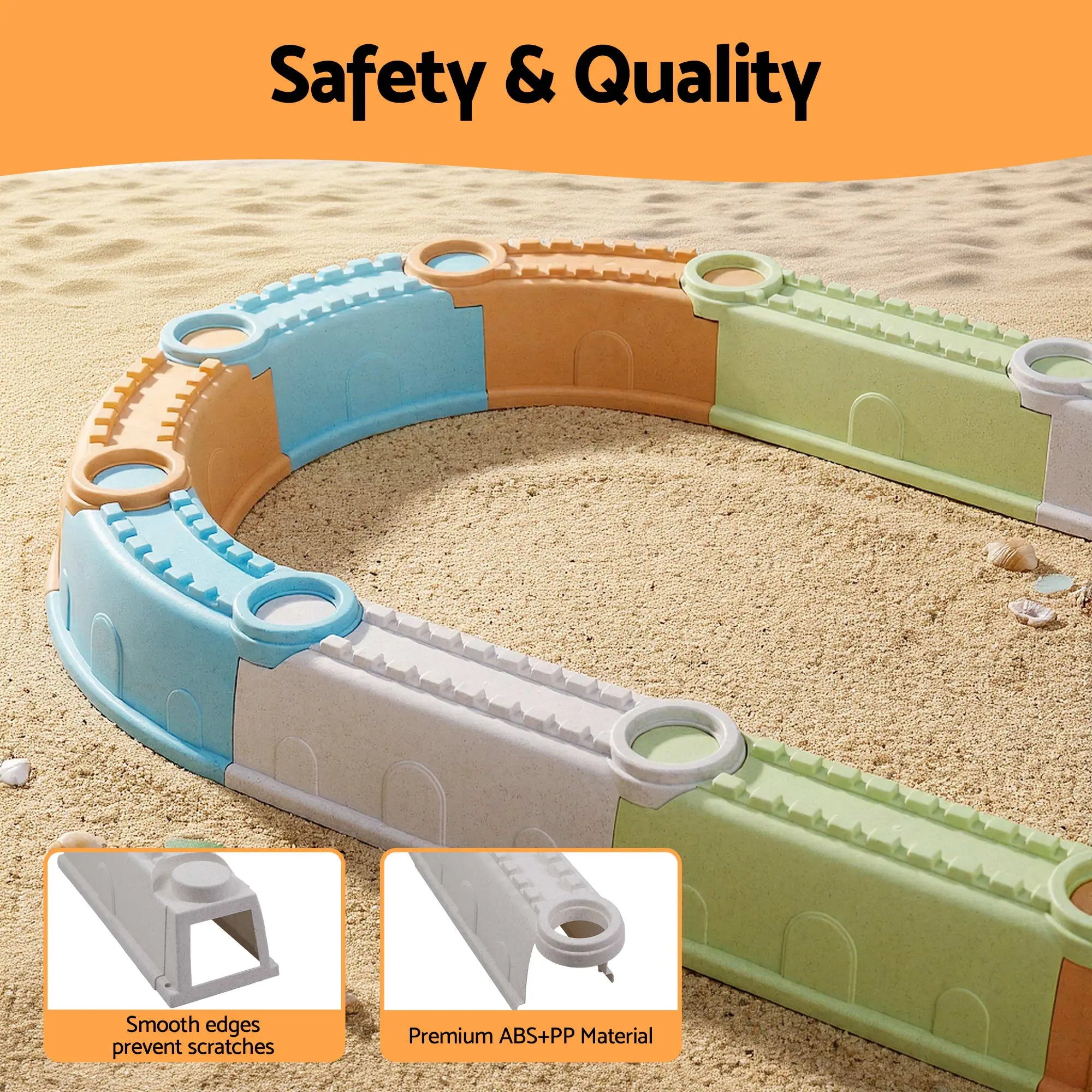 Keezi Kids Sandpit Set Beach Toys Sand Box Outdoor Backyard Play Area Wholesale Hub