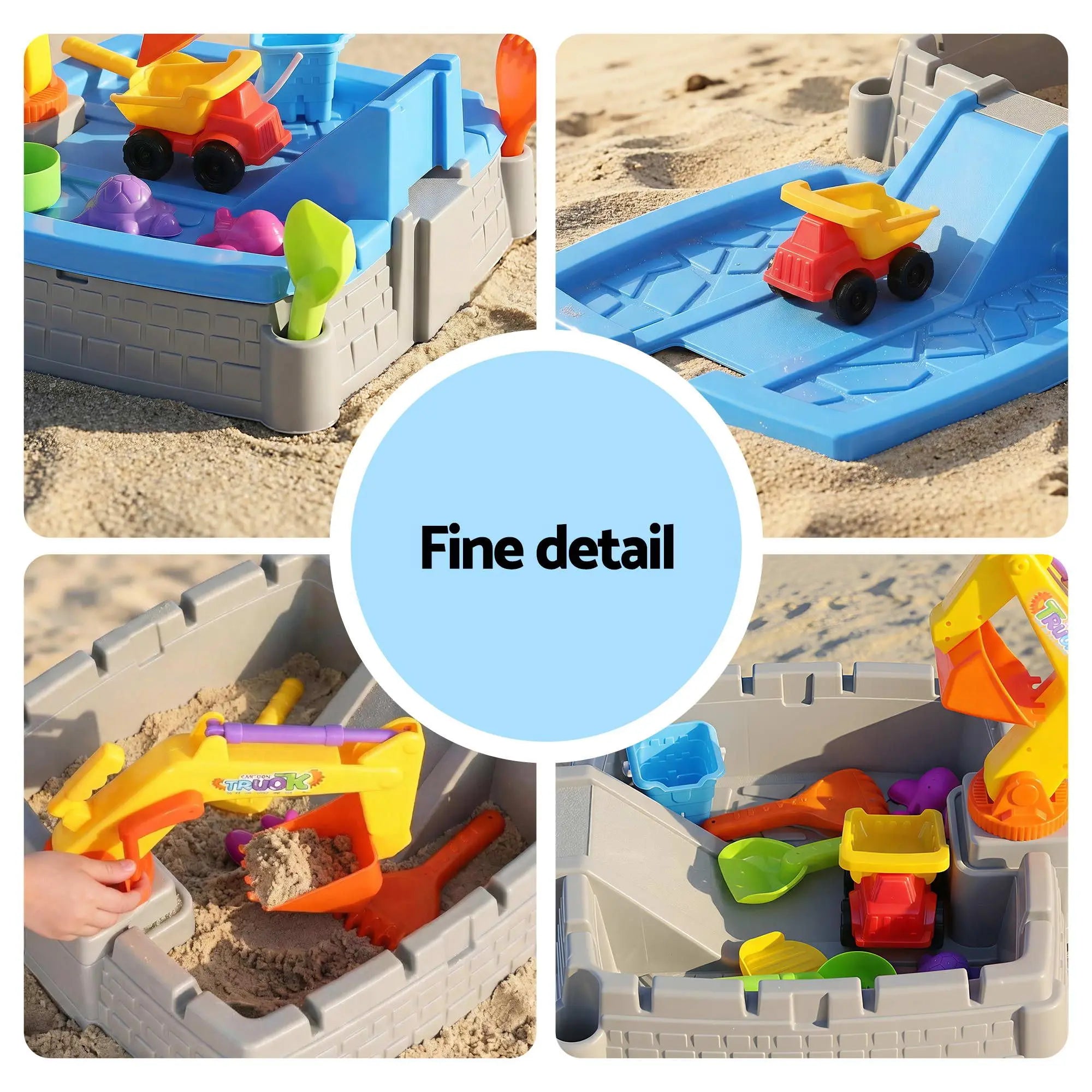 Keezi 2-in-1 Kids Sandpit Water Table Working Excavator Digger Sensory Play Toys Wholesale Hub