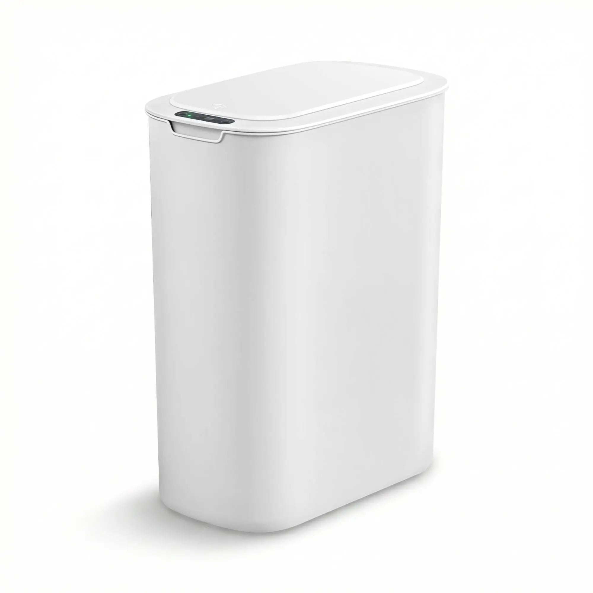 Devanti Automatic Trash Bin with Lid 25L Motion Sensor Kitchen Bin Touchless Garbage Can Plastic Slim Rubbish Bin with Liner Holder for Kitchen, Home, Office, White Wholesale Hub