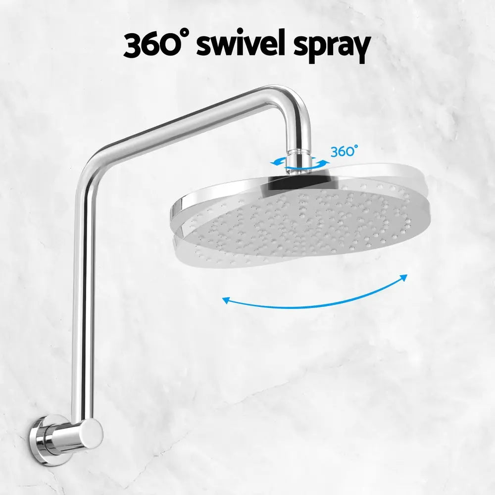 9'' Rain Shower Head Overhead High-pressure Swivel Chrome Wholesale Hub
