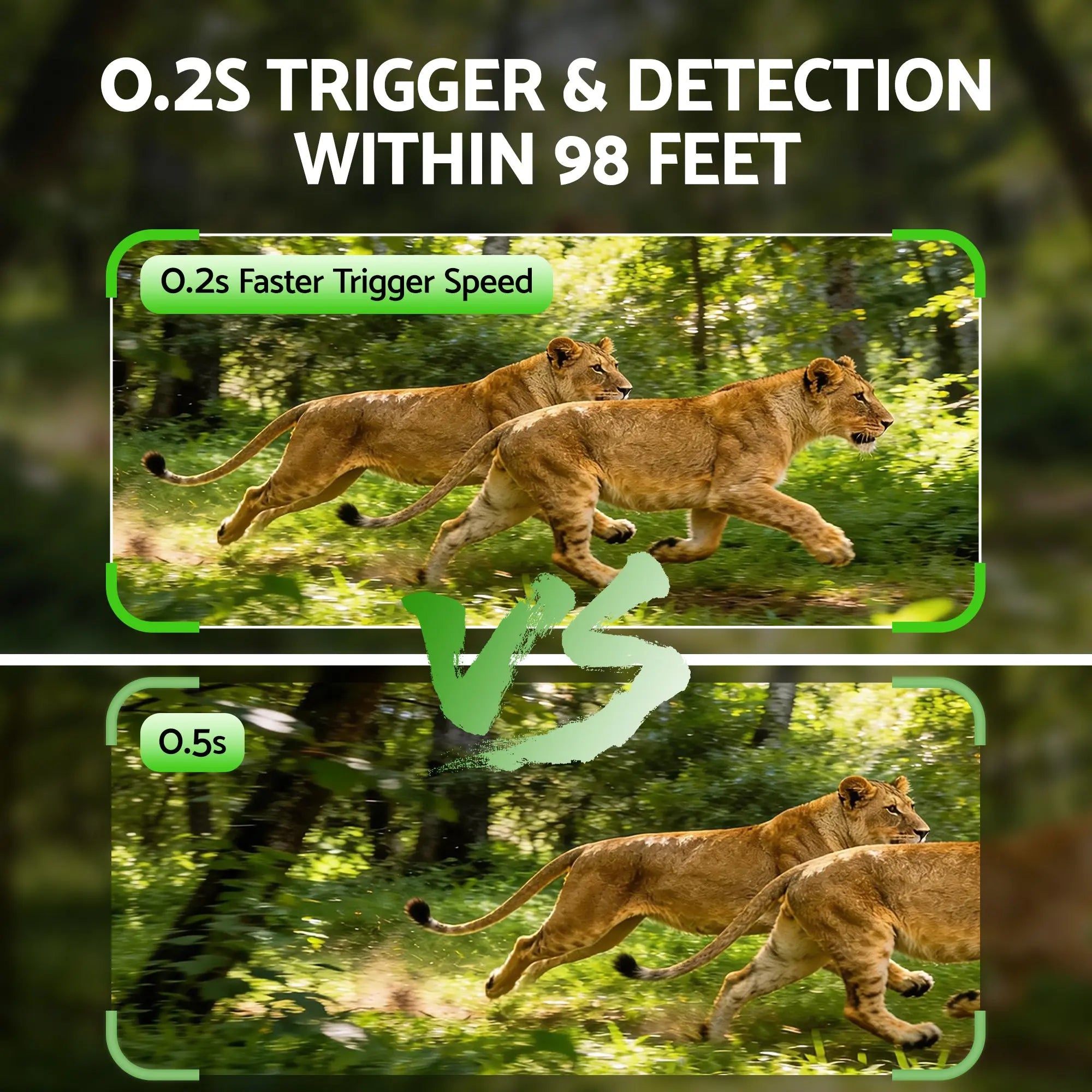 UL-TECH 4K WiFi Trail Camera 48MP 0.2s Trigger Game Camera Camo Wholesale Hub