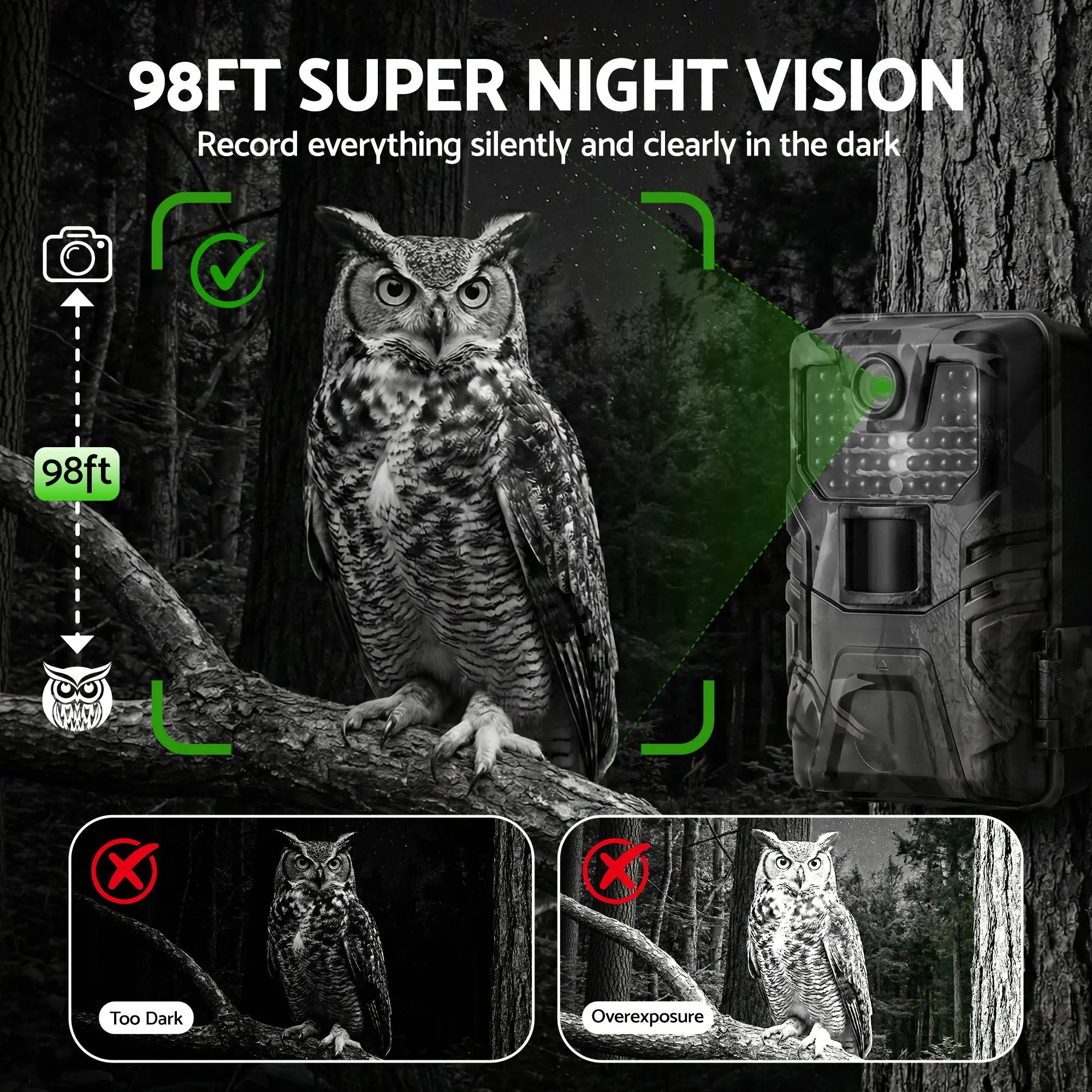 UL-TECH 4K WiFi Trail Camera 48MP 0.2s Trigger Game Camera Camo Wholesale Hub