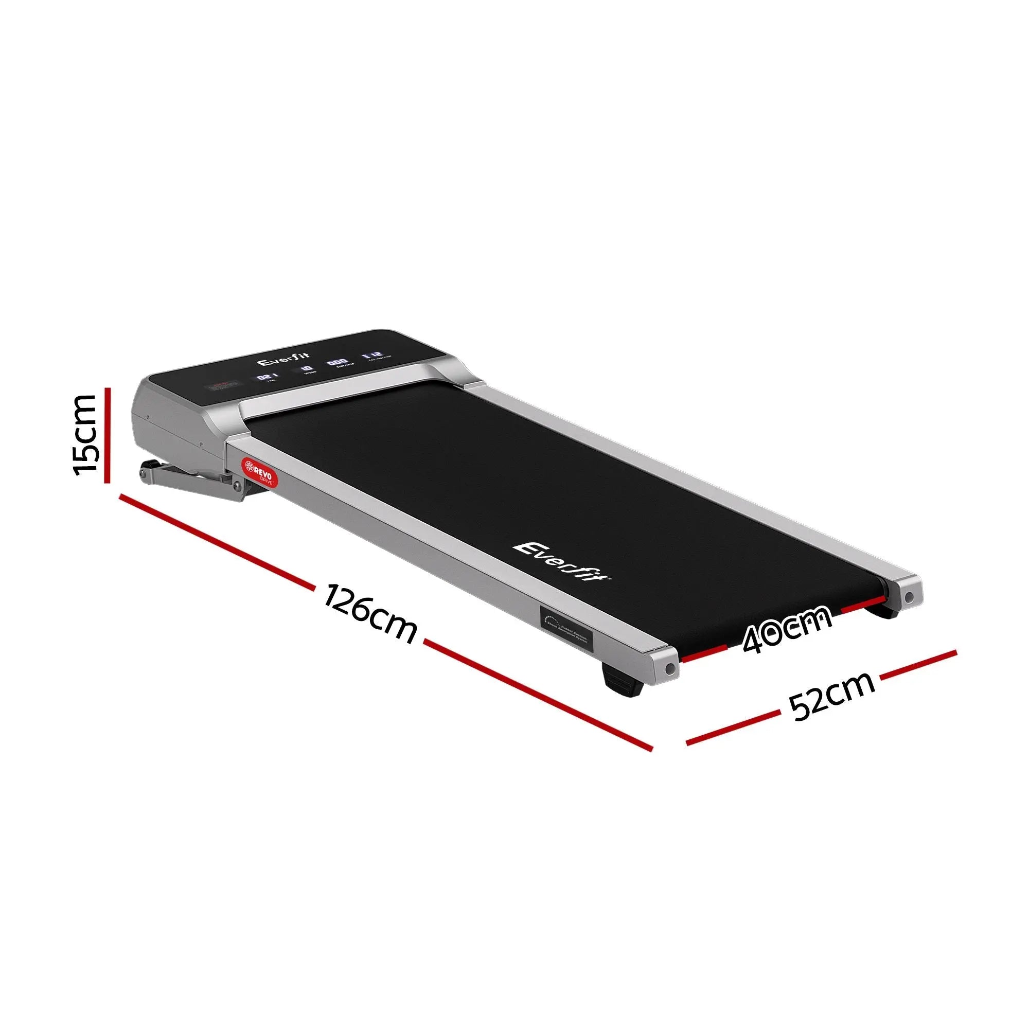Everfit 3 in 1 Walking Pad Treadmill 20% Auto Incline Under Desk Treadmills for Home Gym With 40cm Wide Belt Sliver Wholesale Hub